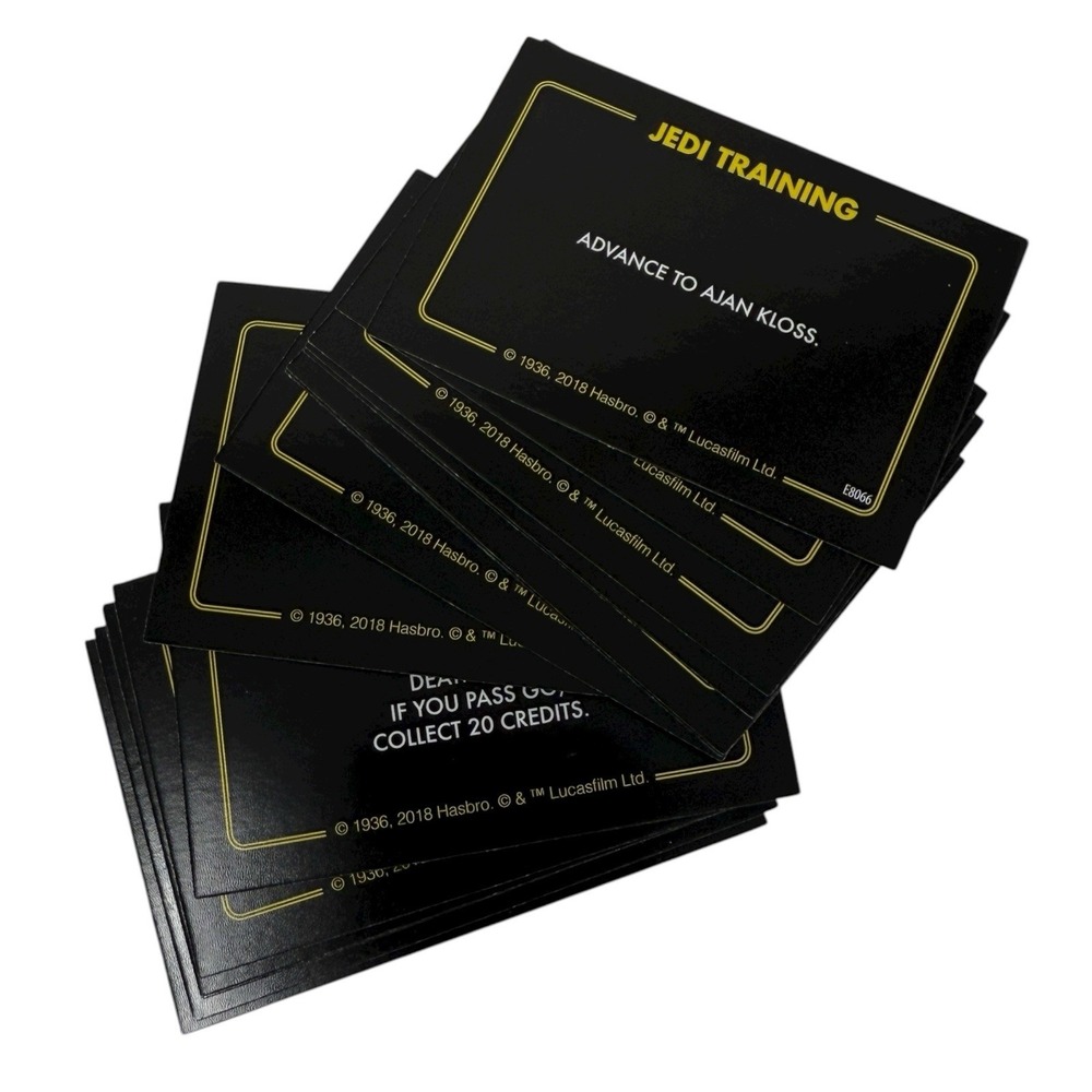 Monopoly Star‎ Wars The Complete Saga Edition Game Parts 16 Jedi Training Cards